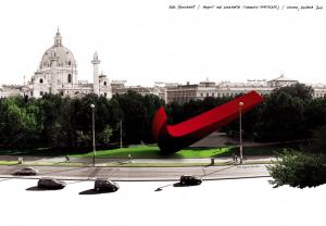 “Project for the fake Nike Monument in Karlsplatz” ~ 2003-2004